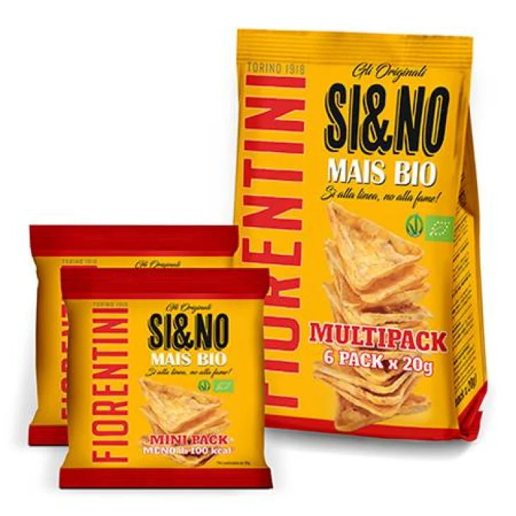Fiorentini Bio Si&No Gallettine di Mais Triangolari Senza Glutine Multipacco 120 g