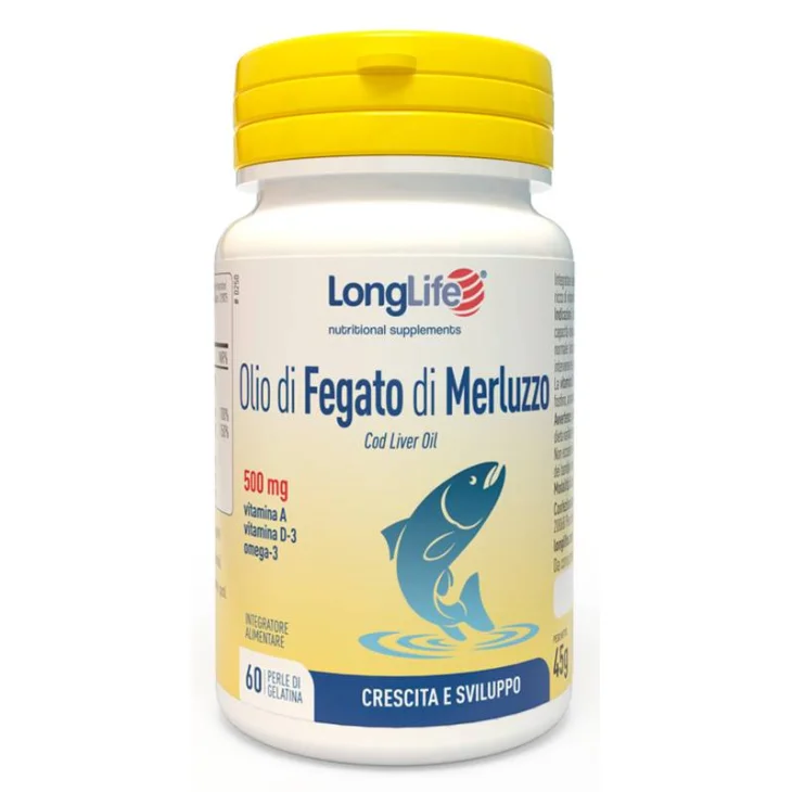 Longlife Olio Fegato Merluzzo 500 mg 60 Perle