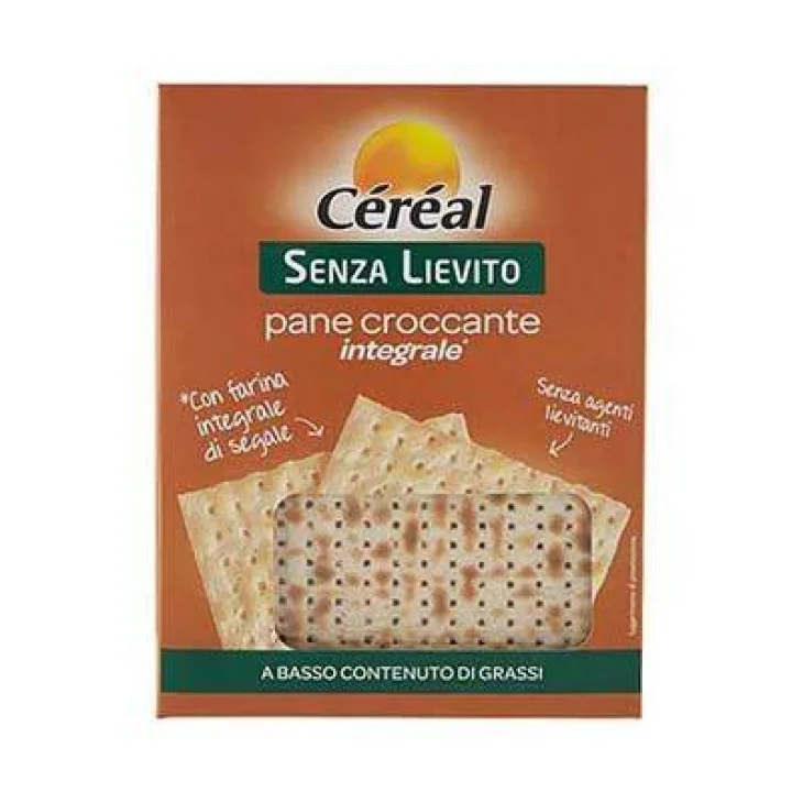 Cereal Pane Croccante Integrale e Senza Lievito 180 grammi