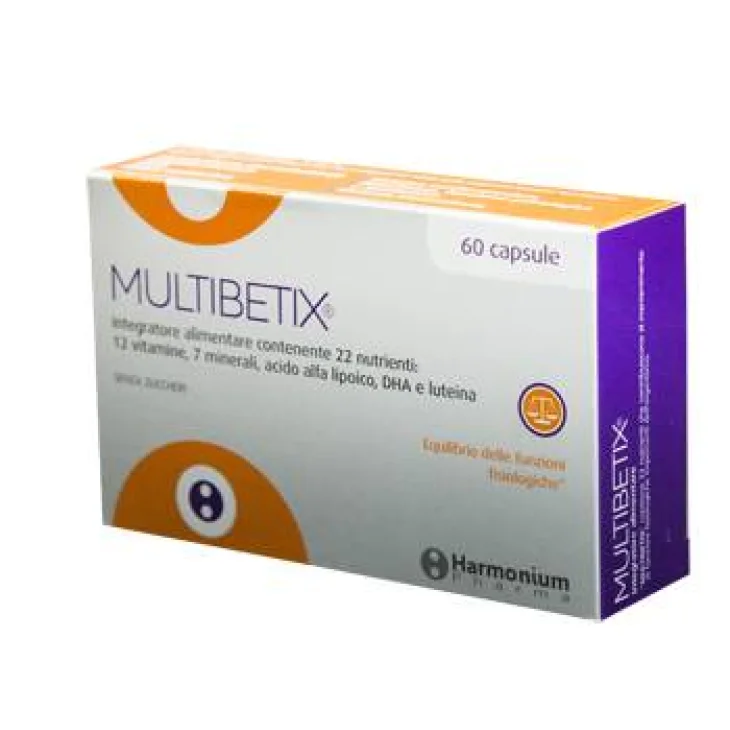Multibetix Integratore per Il Sistema Immunitario e Sistema Nervoso 60 Capsule