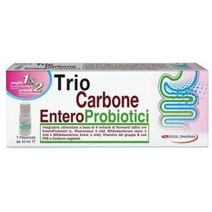 TRIOCARBONE ENTEROPROBIOTICI 7 FLACONCINI X 10 ML