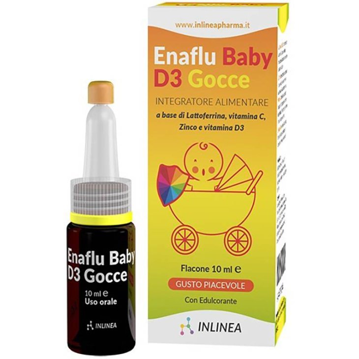 Enaflu Baby D3 Gocce Integratore per il Sistema Immunitario dei Bambini 10 ml