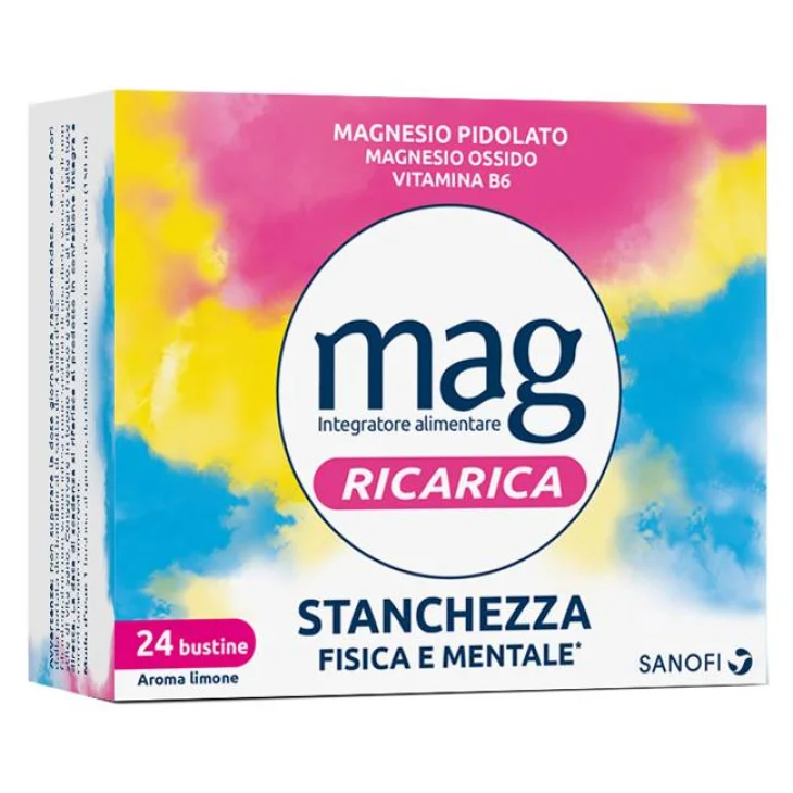 Mag Ricarica 24 Ore Integratore per la Stanchezza 24 Bustine
