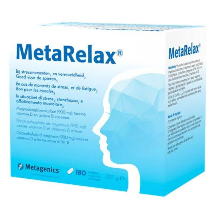 Metagenics MetaRelax Integratore di Magnesio 180 compresse