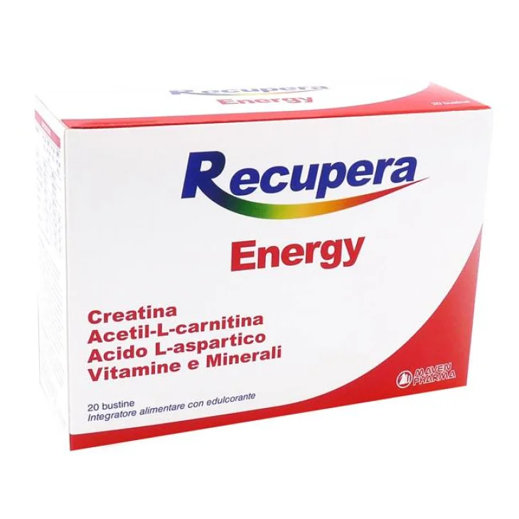 Recupera Energy Integratore di Creatina Vitamina e Sali Minerali 20 Bustine
