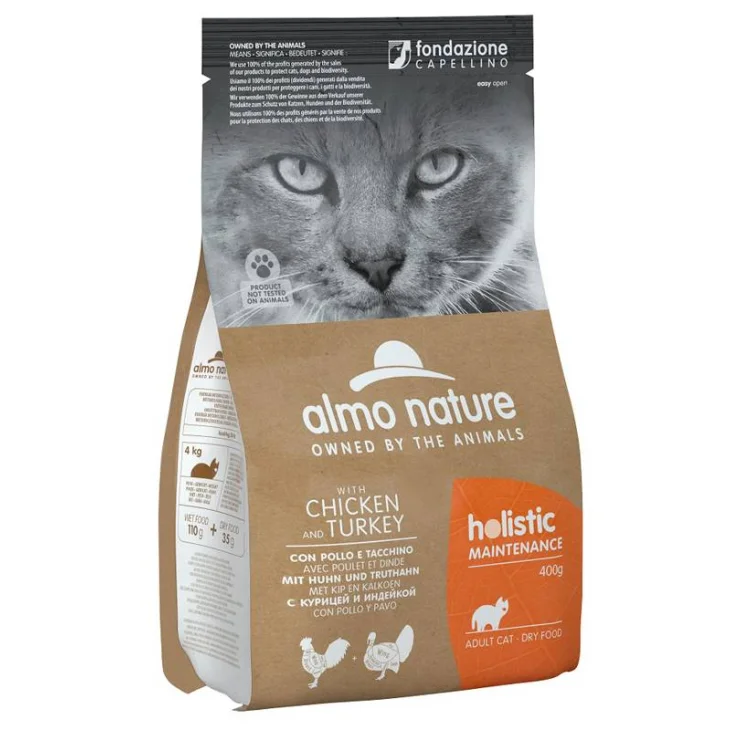 HOLISTIC CAT DRY MAINTENANCE POLLO/TACCHINO 400 G