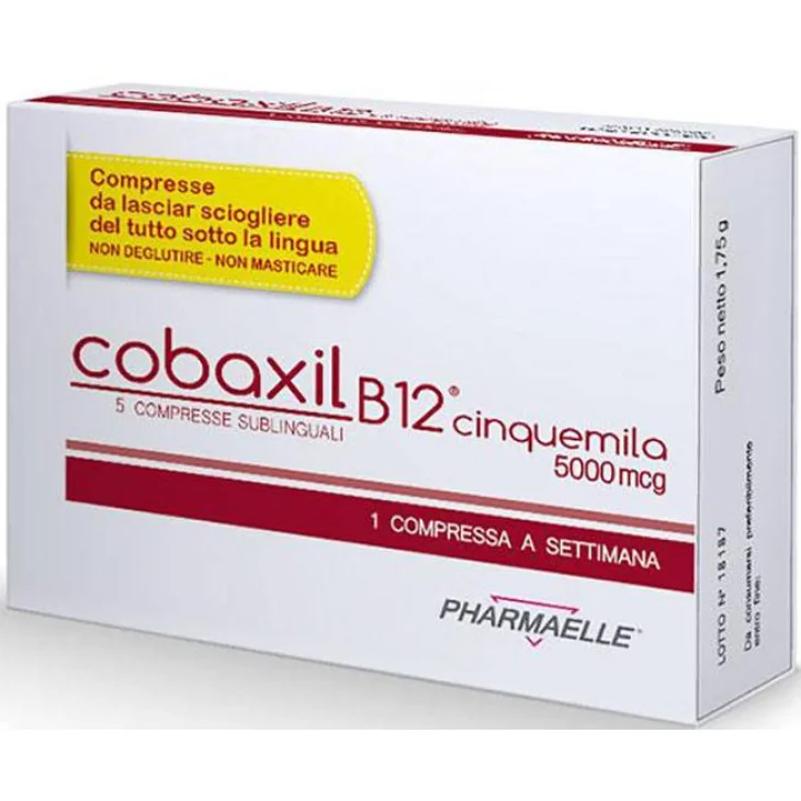 Cobaxil B12 5000 Mcg Integratore Vitamina B12 5 compresse