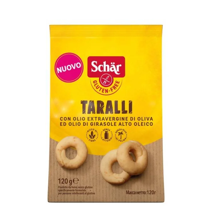 SCHAR TARALLI SENZA LATTOSIO 120 G