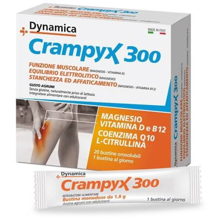 Dynamicamag Crampyx Integatore per il Benessere dei Muscoli 20 bustine