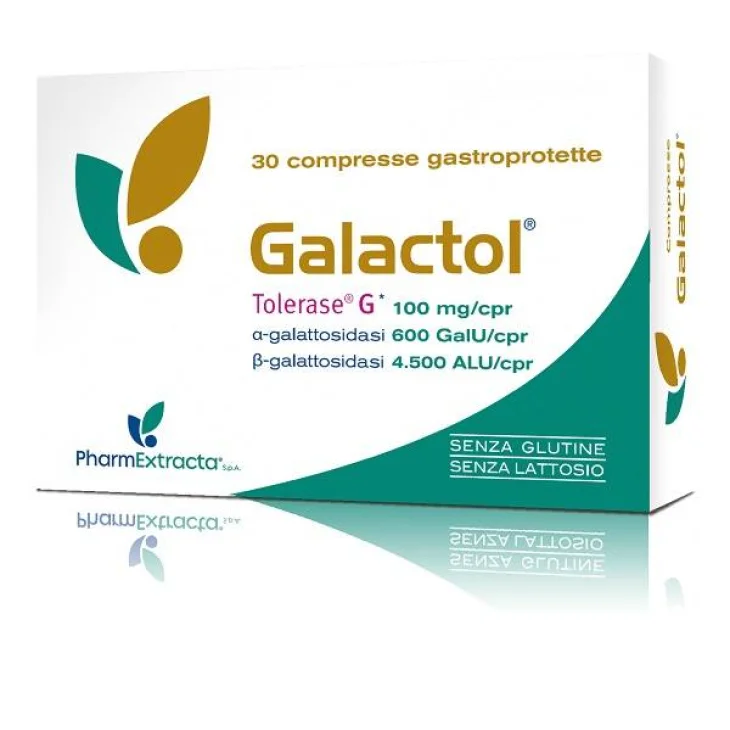 Galactol Integratore per Intolleranza al Glutine e Lattosio 30 Compresse
