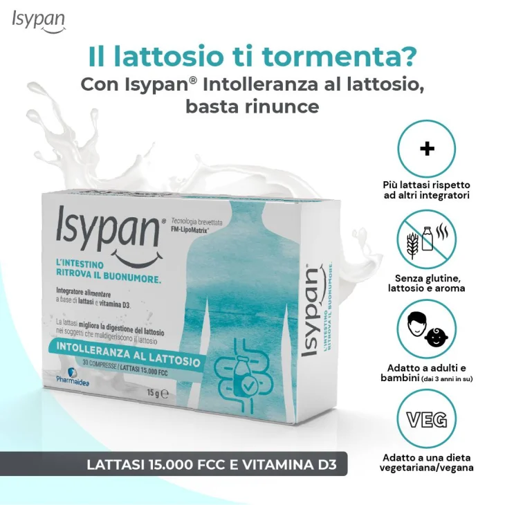 Isypan Intolleranza al Lattosio 30 compresse