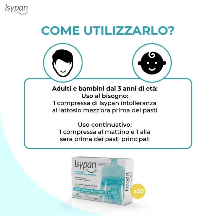 Isypan Intolleranza al Lattosio 30 compresse