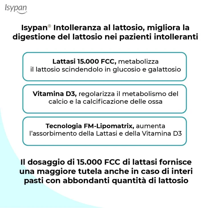 Isypan Intolleranza al Lattosio 30 compresse