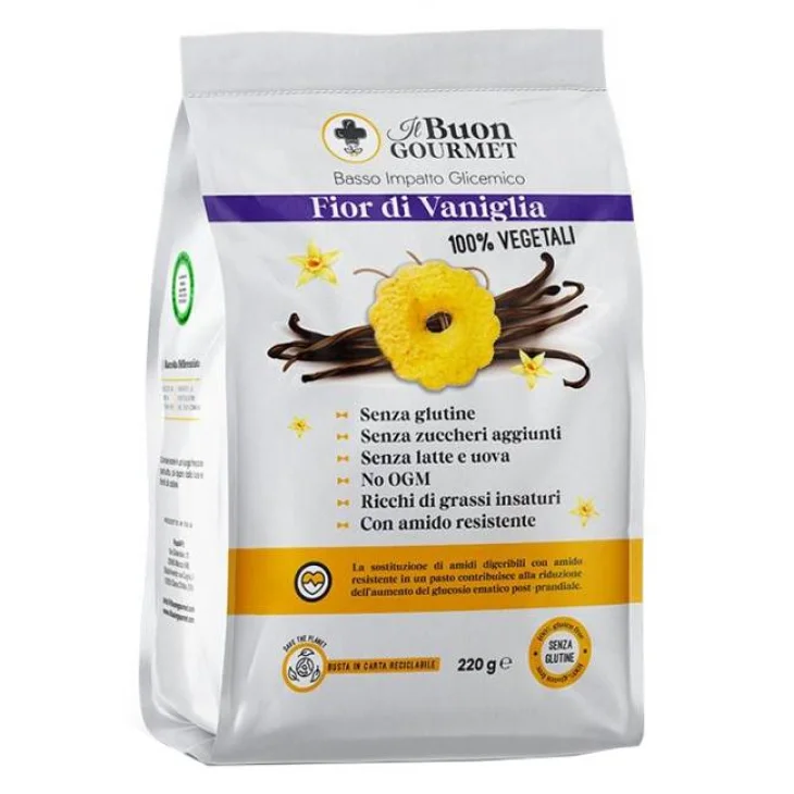 Il Buon Gourmet Fior di Vaniglia Biscotti a Basso Indice Glicemico 220 g