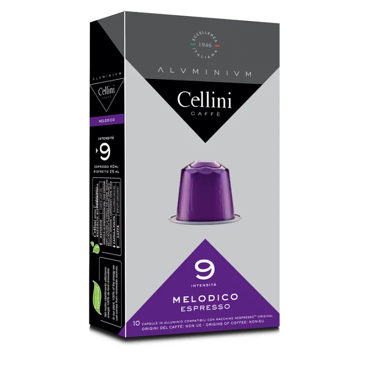 CELLINI CAFFE' MELODICO INTENSITA' 9 10 CAPSULE