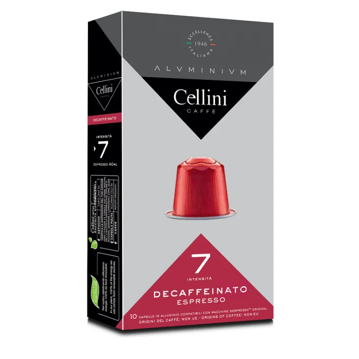 CELLINI CAFFE' DECAFFEINATO INTENSITA' 7 10 CAPSULE