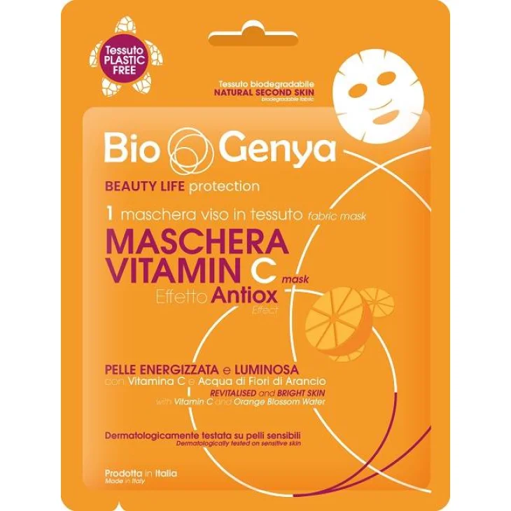 Biogenya Vitamin C Maschera Monouso Effetto Antiossidante 1 pezzo
