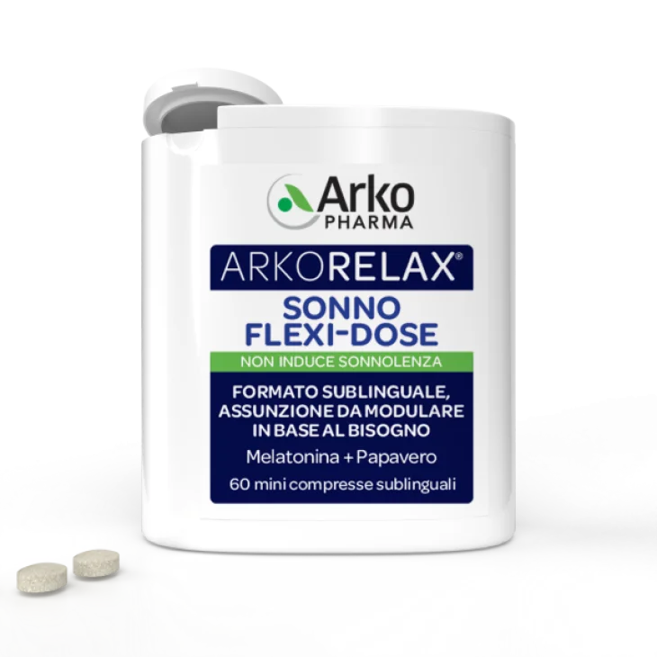 Arkopharma Arkorelax Sonno Flexi Dose Integratore per Dormire 60 mini compresse