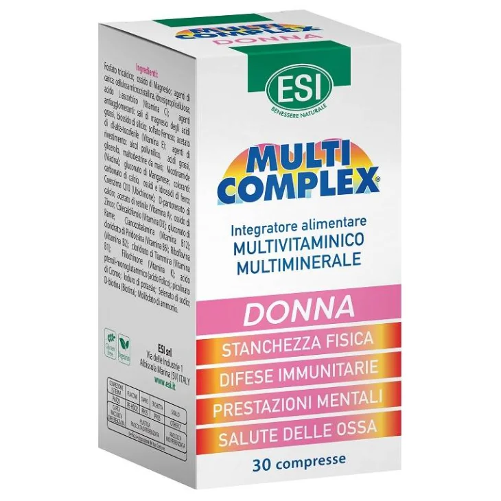 Esi Multicomplex Donna Integratore Multivitaminico e Multiminerale 30 compresse