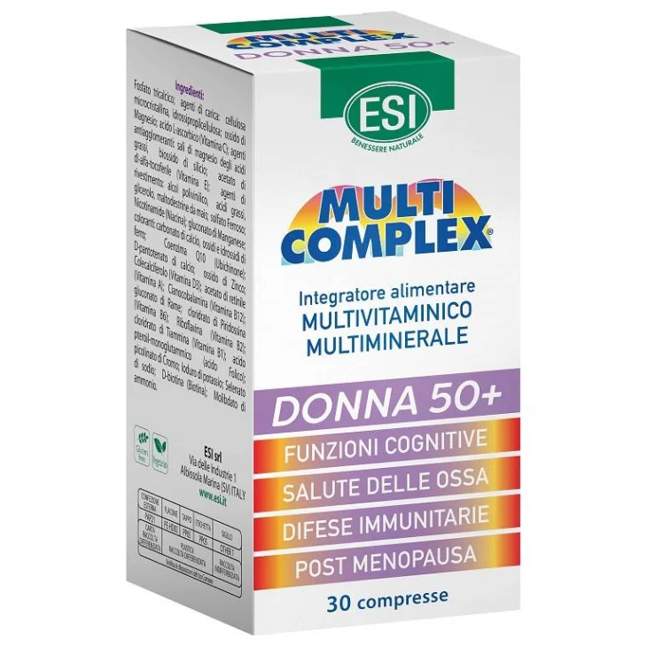 Esi Multicomplex Donna 50+ Integratore Multivitaminico e Multiminerale 30 compresse