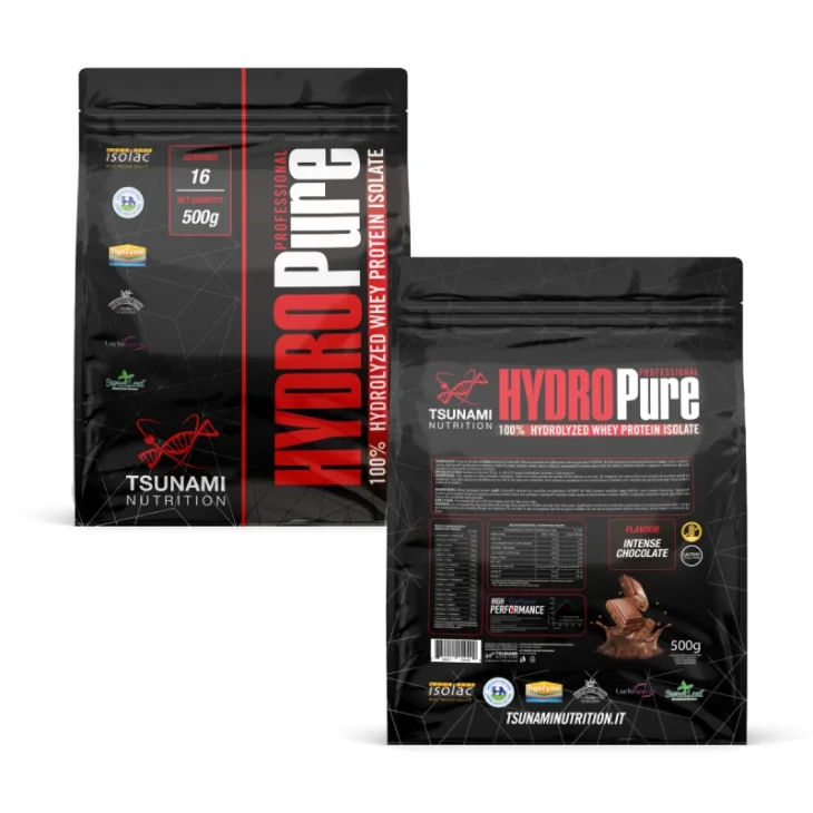 Tsunami Nutrition Hydropure Professional Integratore di Proteine Gusto Cioccolato 500 g