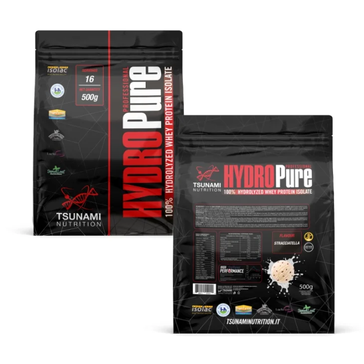 Tsunami Nutrition Hydropure Professional Integratore di Proteine Gusto Stracciatella 500 g