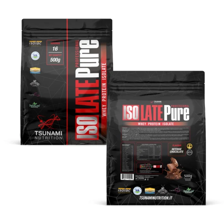 Tsunami Nutrition Isolate Pure Professional Integratore di Proteine Gusto Cioccolato 500 g