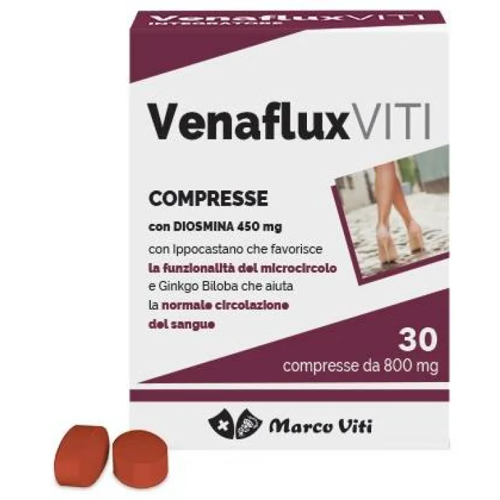 Marco Viti Venaflux Integratore per il Benessere delle Gambe 30 compresse