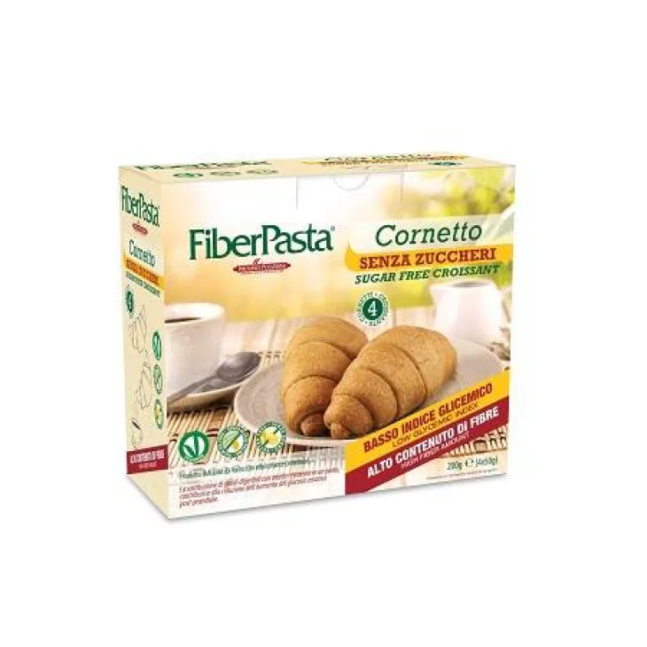 FiberPasta Cornetto a Basso Indice Glicemico senza Glutine e Zuccheri