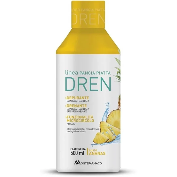 Pancia Piatta Dren Integratore Drenante gusto Ananas 500 ml
