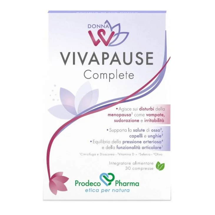 Prodeco Pharma Donnaw Vivapause Complete Integratore per la Menopausa 30 compresse