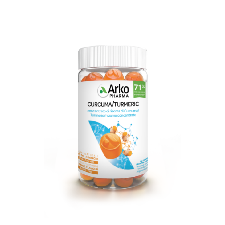 Arkopharma Arkogummies Curcuma Integratore a Base di Curcuma 60 gummies