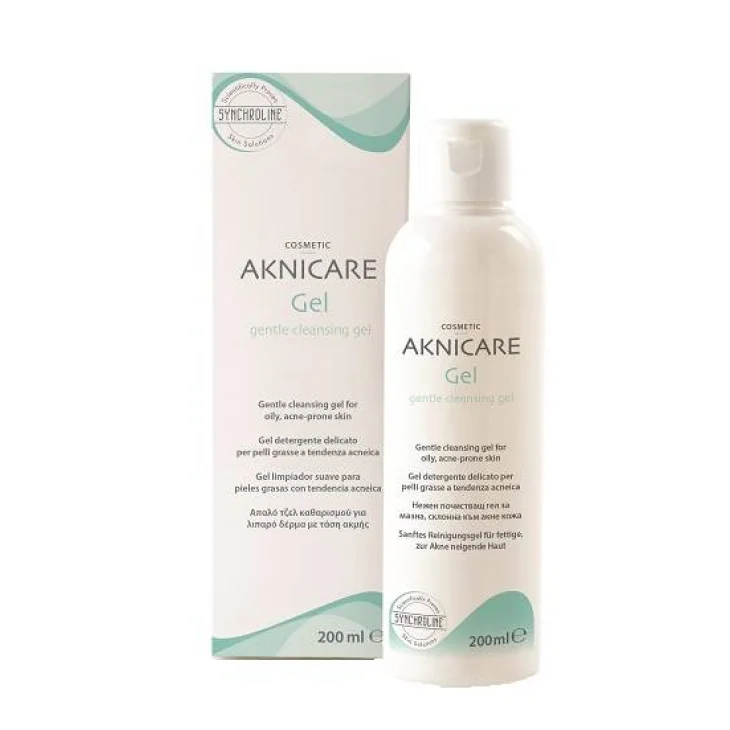 Synchroline Aknicare Gentle Cleansing Gel Detergente per Pelli Grasse 200 ml