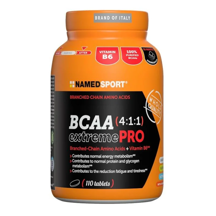 Named Sport BCAA 4:1:1 Extremepro Integratore di Aminoacidi per Sportivi 110 compresse