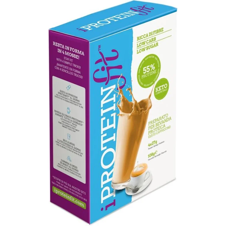IProteinfit Bevanda Proteica Senza Zuccheri Gusto Cappuccino 108 g