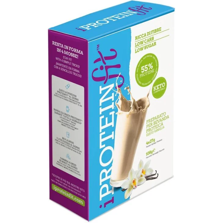 IProteinfit Bevanda Proteica Senza Zuccheri Gusto Vaniglia 108 g