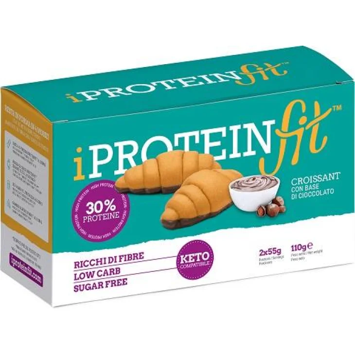 IProteinfit Croissant Proteici con Base di Cioccolato 2 pezzi