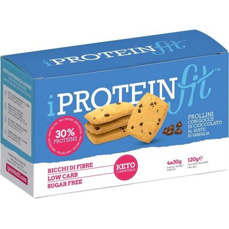 IProteinfit Frollini Proteici alla Vaniglia con Gocce di Cioccolato 120 g