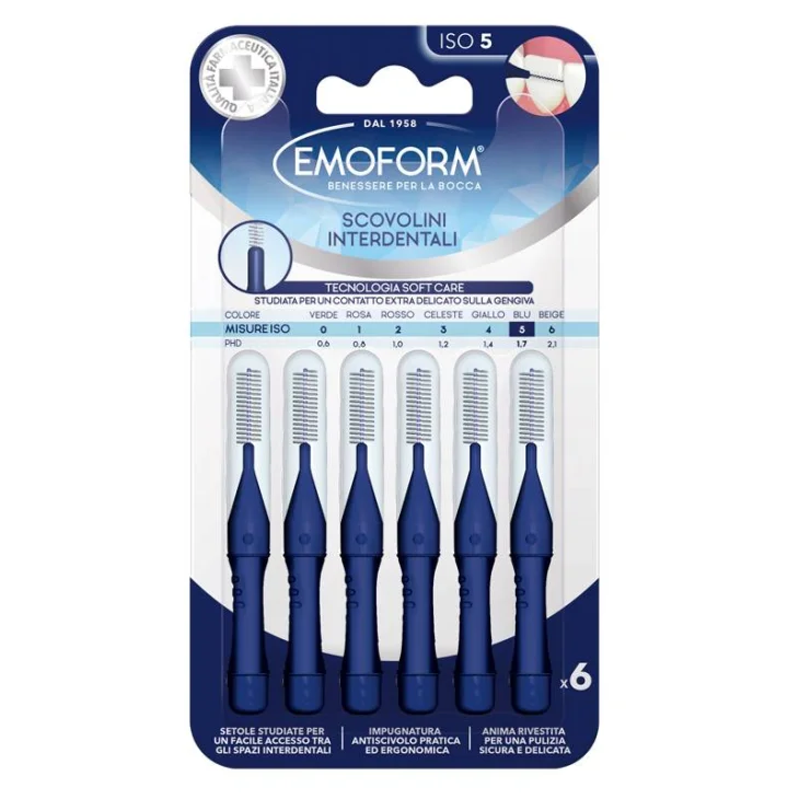 Emoform Scovolino ISO 5 Blu 6 pezzi
