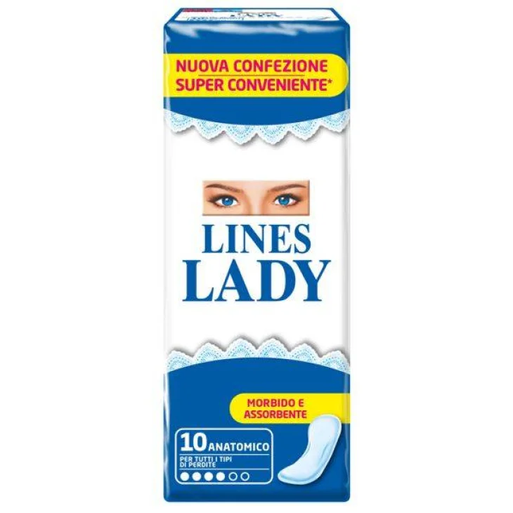 Lines Lady Anatomico Assorbenti Senza Ali 10 pezzi