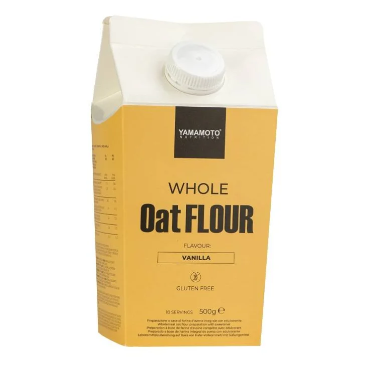 Yamamoto Nutrition Whole Oat Flour Farina d'Avena Integrale Gusto Vaniglia 500 g