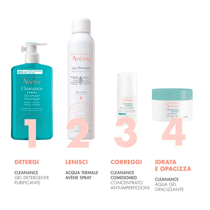 Avène Eau Thermale Cleanance Aqua gel opacizzante, Idrata e riduce i pori, Imperfezioni, Pelle grassa a tendenza acneica, 50ml Avène Eau Thermale Cleanance Aqua gel opacizzante, Idrata e riduce i pori, Imperfezioni, Pelle grassa a tendenza acneica, 50ml