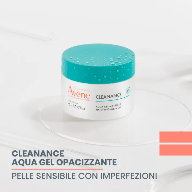 Avène Eau Thermale Cleanance Aqua gel opacizzante, Idrata e riduce i pori, Imperfezioni, Pelle grassa a tendenza acneica, 50ml Avène Eau Thermale Cleanance Aqua gel opacizzante, Idrata e riduce i pori, Imperfezioni, Pelle grassa a tendenza acneica, 50ml