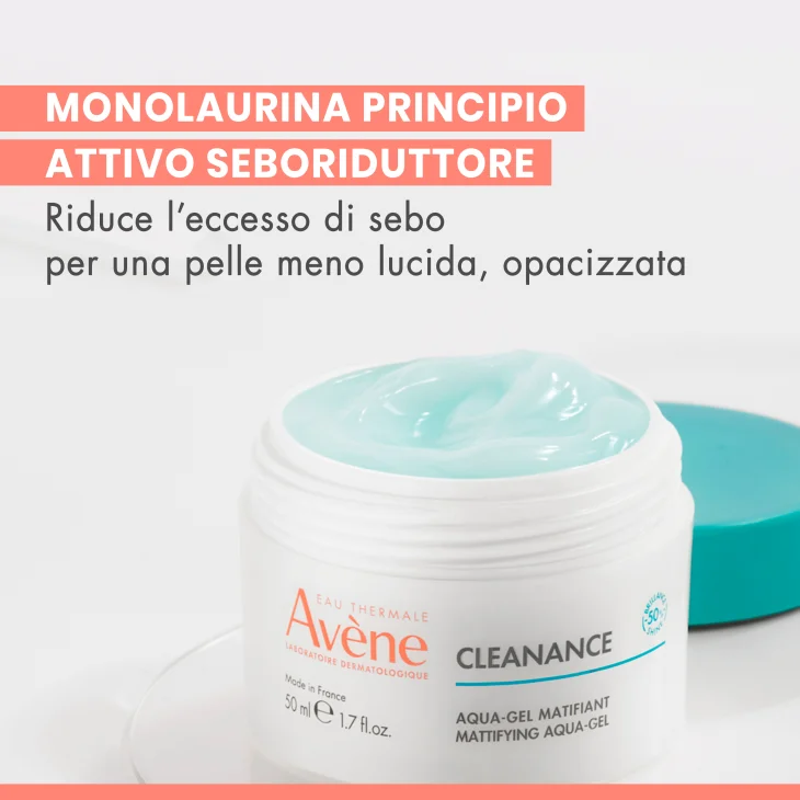 Avène Eau Thermale Cleanance Aqua gel opacizzante, Idrata e riduce i pori, Imperfezioni, Pelle grassa a tendenza acneica, 50ml Avène Eau Thermale Cleanance Aqua gel opacizzante, Idrata e riduce i pori, Imperfezioni, Pelle grassa a tendenza acneica, 50ml
