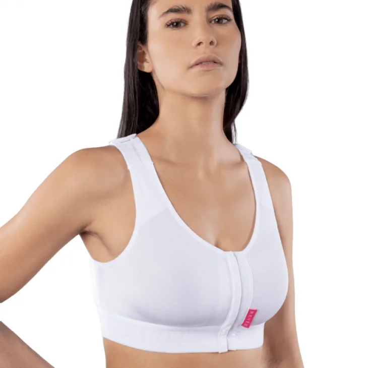 Revèe Bra Julie Reggiseno Post-Operatorio Bianco Taglia 4XL
