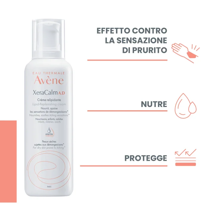 Avène Xeracalm Ad Crema Liporestitutiva Viso e Corpo Nuova Formula 400 ml
