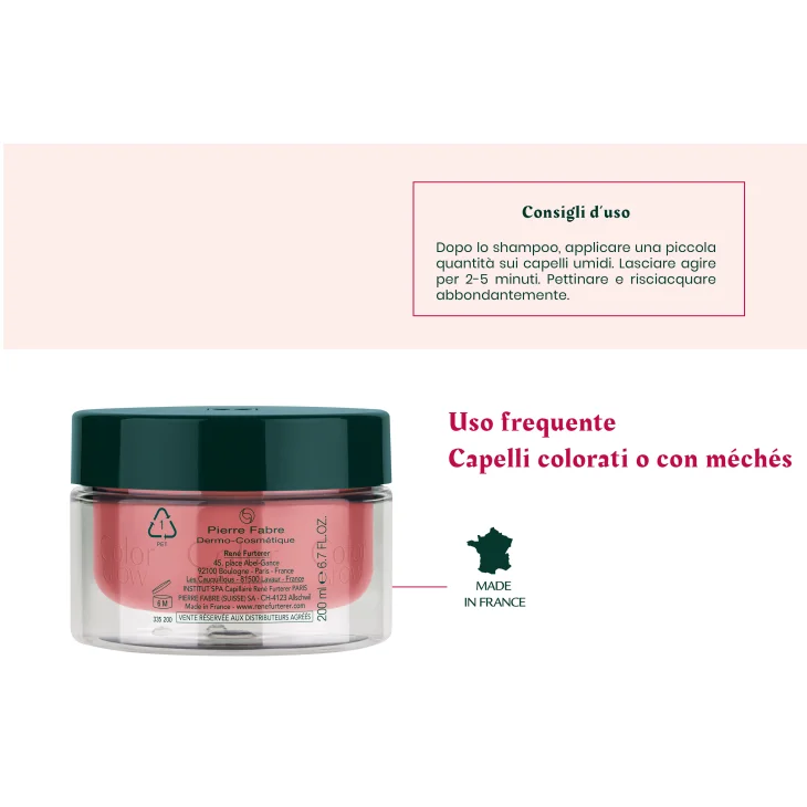 Rene Furterer Color Glow Maschera Luminosità Ristrutturante Capelli 200 ml