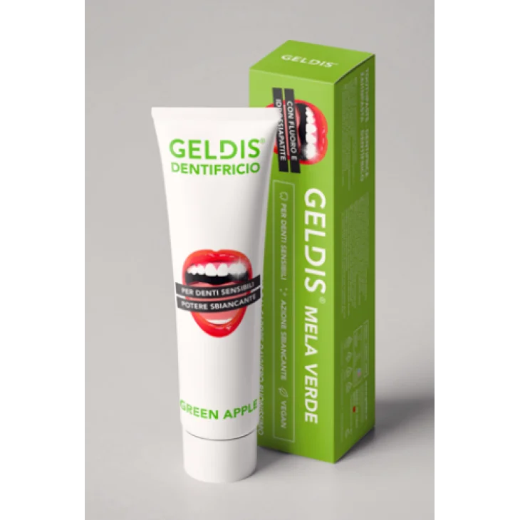 Geldis Dentifricio Sbiancante alla Mela Verde 100 ml