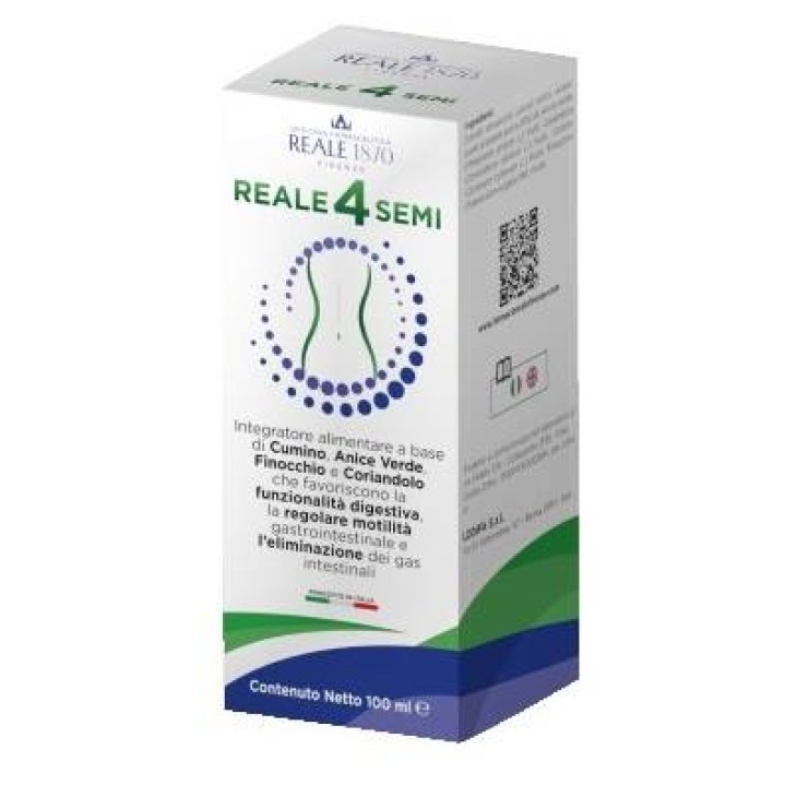 Reale 1870 Reale 4 Semi Integratore Antigonfiore Addominale 100 ml