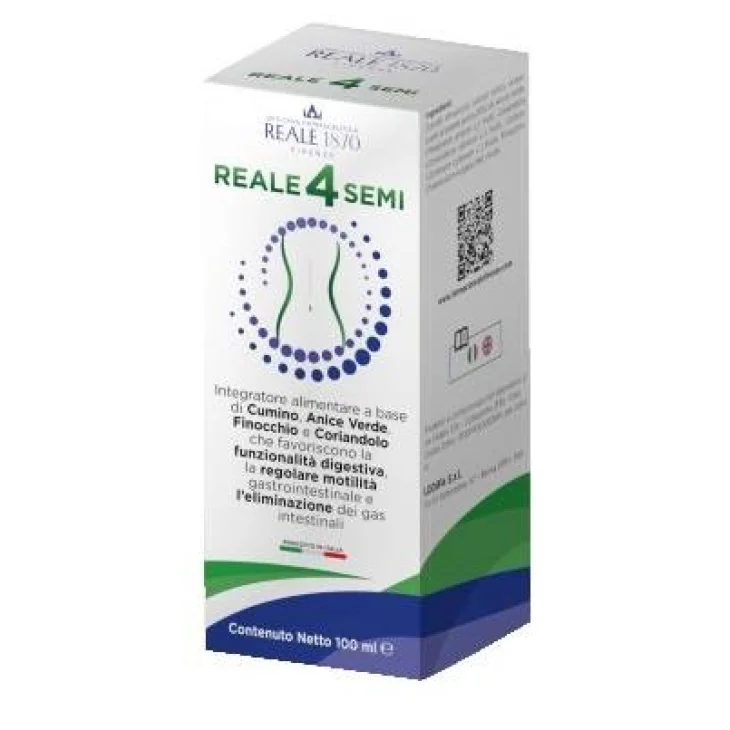 Reale 1870 Reale 4 Semi Integratore Antigonfiore Addominale 100 ml